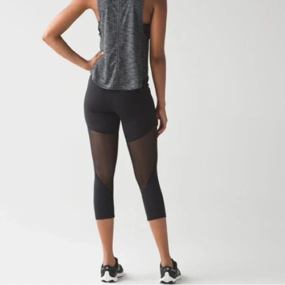 LULULEMON - Rush Hour 21" Crop Black Size 10 - Picture 10 of 11